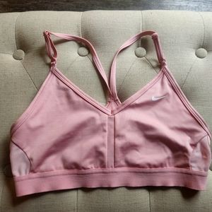 2 NIKE DRY-FIT sports bras. 1 PINK Victoria Secret Ultimate sports bra.